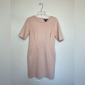 Lands' End Women's Pink Blush Sheath Dress Officewear BNC12